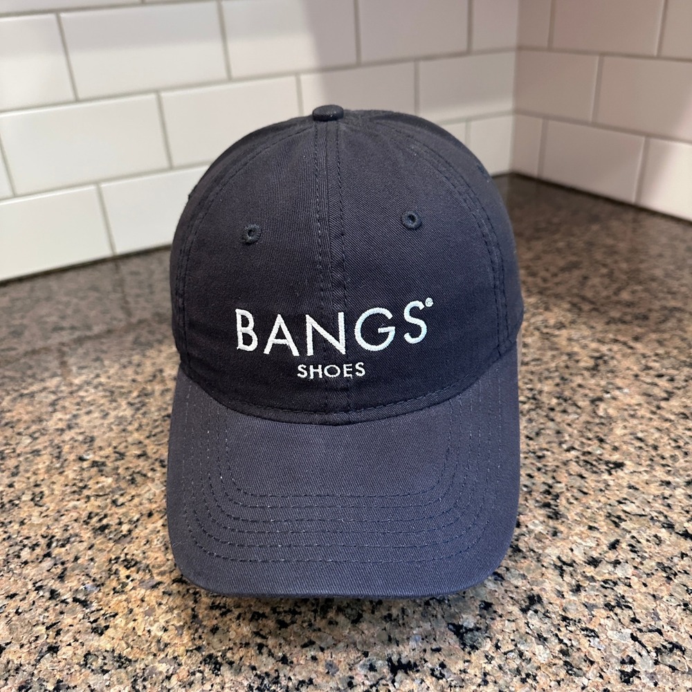 BANGS Shoes Sportsman Dad Hat Cap Unisex Strap Back Blue Cotton